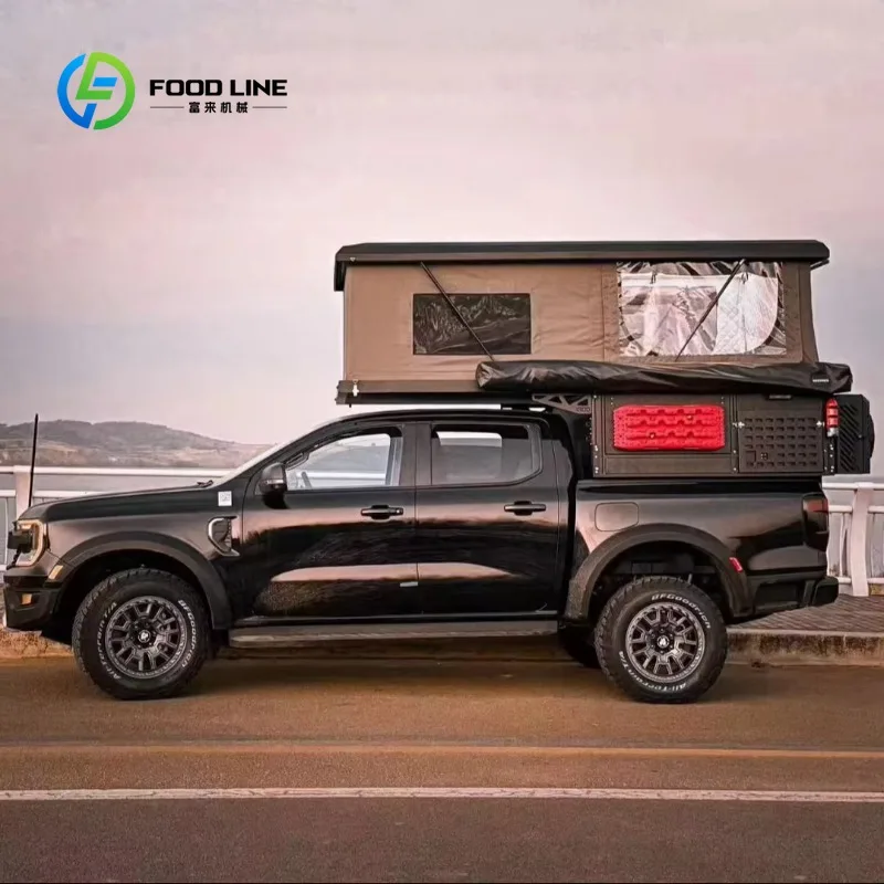Slide In Pickup Camper Aluminium Shell 4x4 Off Road Pop Up Tent Customized Outdoor Overland Camping Shelter