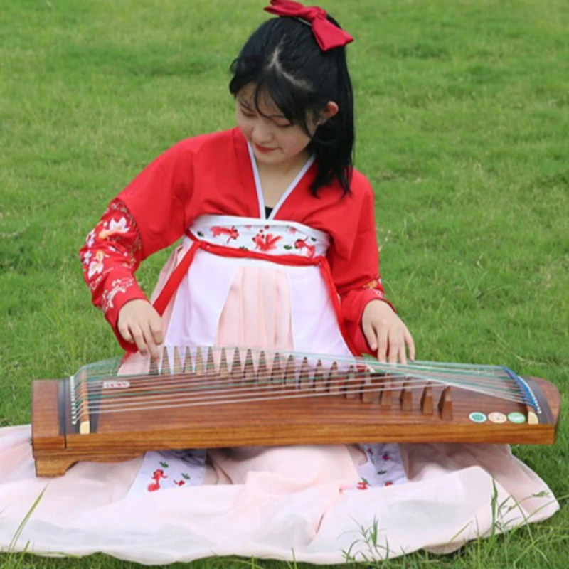 90/100CM Traditional Guzheng Children Beginners Playing Guzhengs Chinese Ethnic Plucking Stringed Instruments Wooden Guzheng