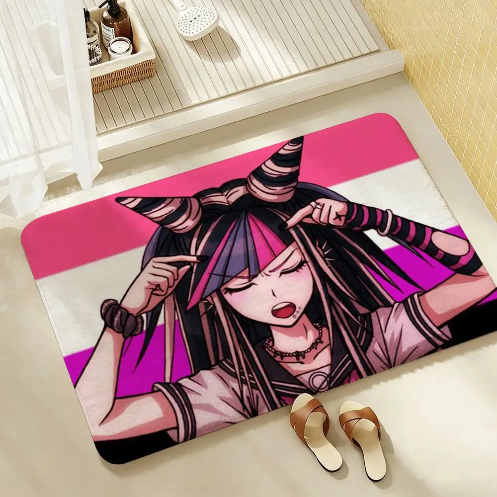 Anime Danganronpa Ibuki M-Mioda Shower Room Absorbent Small Floor Mat Soft Comfortable Decorative Foot Mat