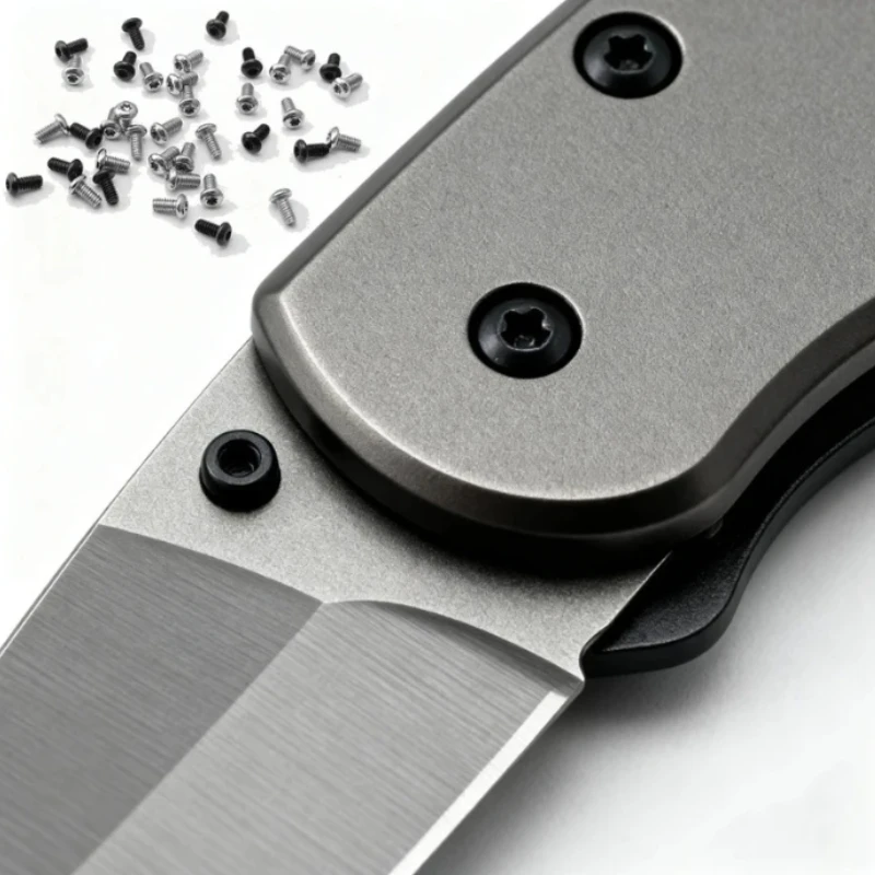 5pcs Custom Stainless Steel 2-56 T6 Screws Pocket Clip Screws for BM Bugout 535  C81 C10 ZT Knife Back Clips
