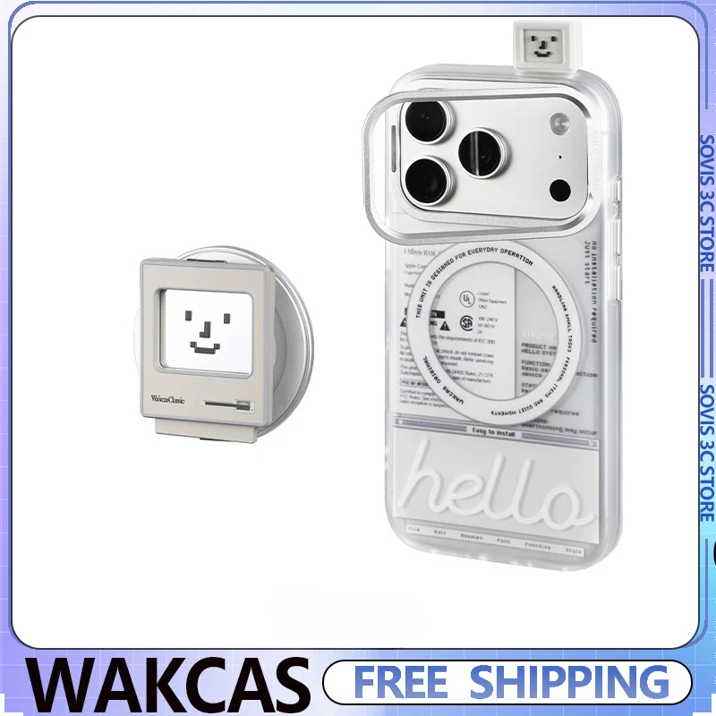 

Чехол WAKCAS Retro Computers для iPhone 17 Pro Max, магнитный, противоударный, с полной защитой, аксессуары для мобильных телефонов