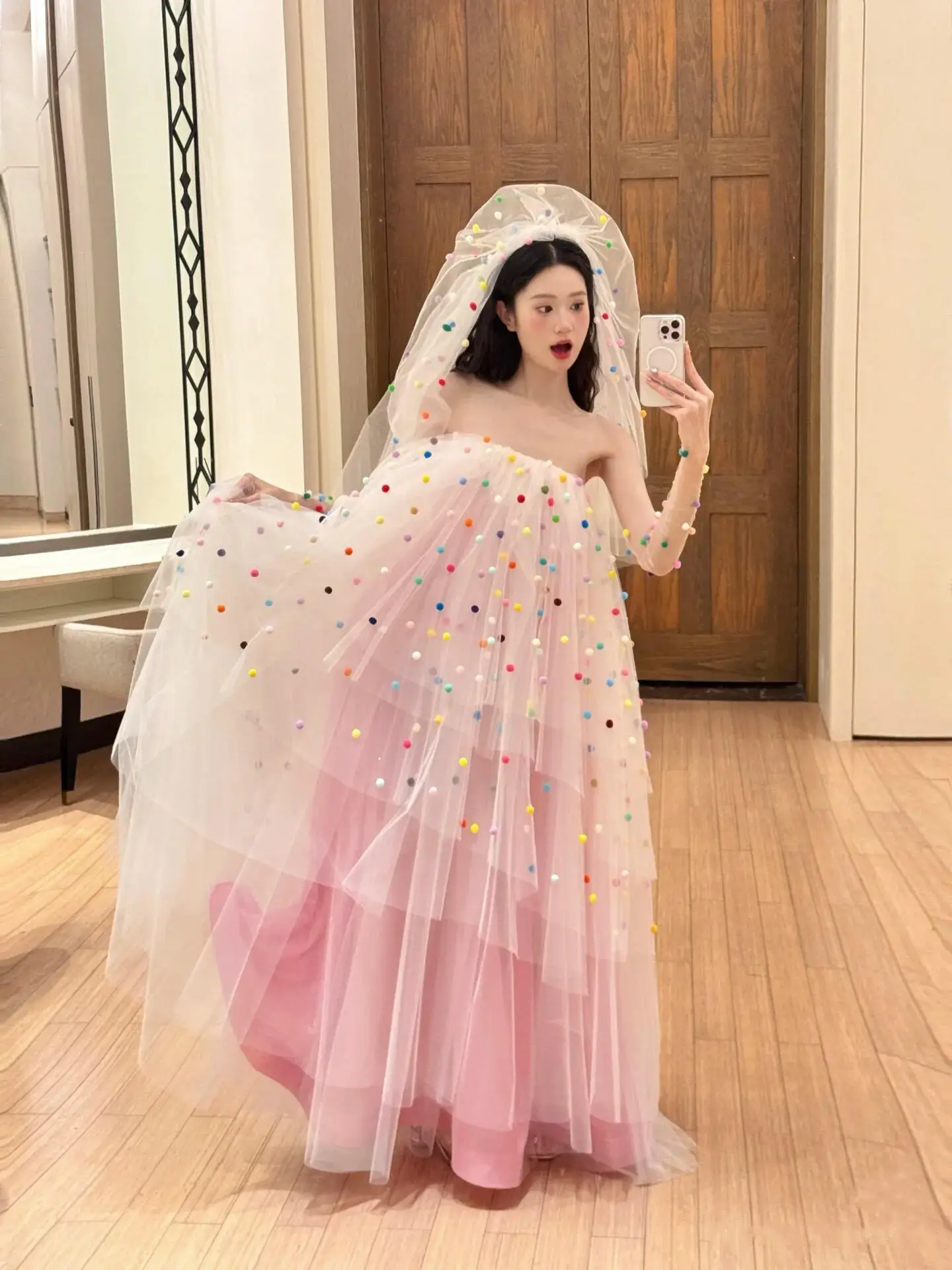 

Morning Robe Wedding Dr Fairy T Bridal Gown Lightweight Oversize 2025 for Engagement Certifie Ceremony Women's Sle