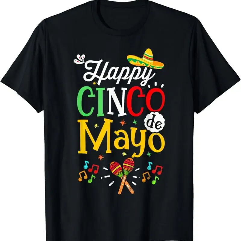 Camiseta Happy 5 De Mayo Lets Fiesta Viva Mexico Cinco