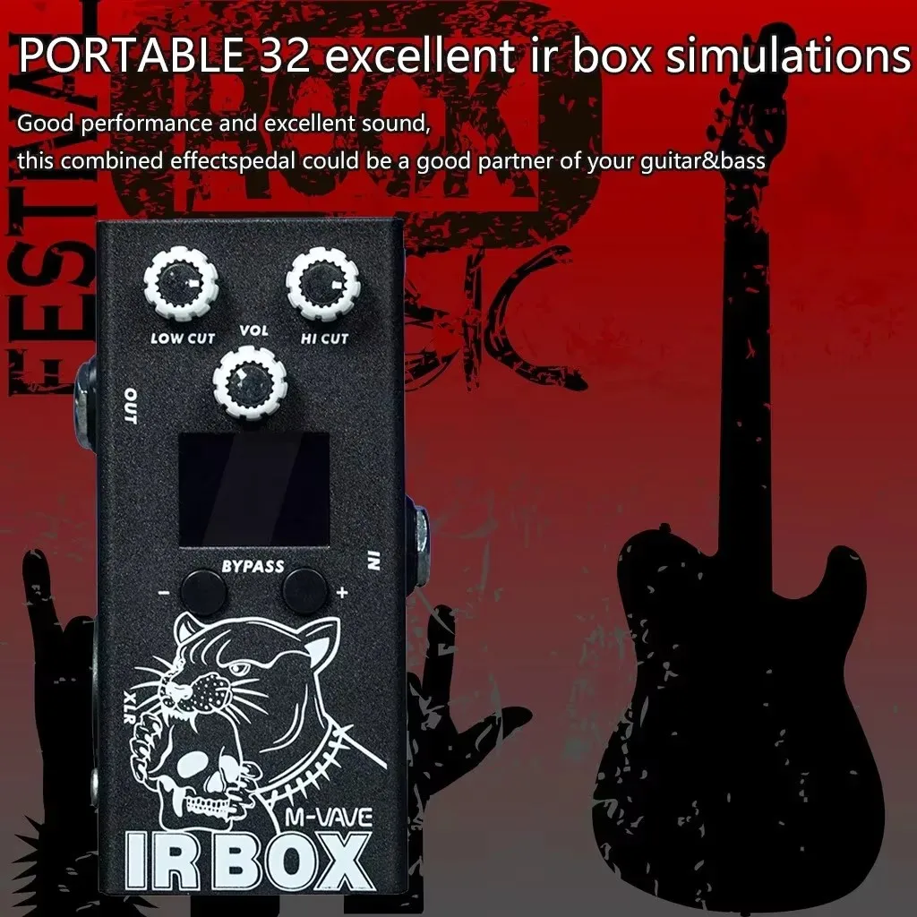 

M VAVE Guitar Effects Pedal with IR support APP BOX Cabinet Simulator IR Loader Highly Restores Classic Speaker Box Sounds