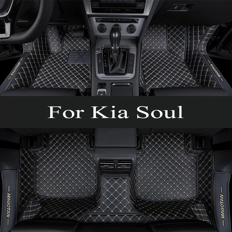 

Carpets For Kia Soul 2016 2015 2014 2013 2012 2011 2010 Auto Styling Interior Decoration Leather Car Floor Mats Pedal Rugs