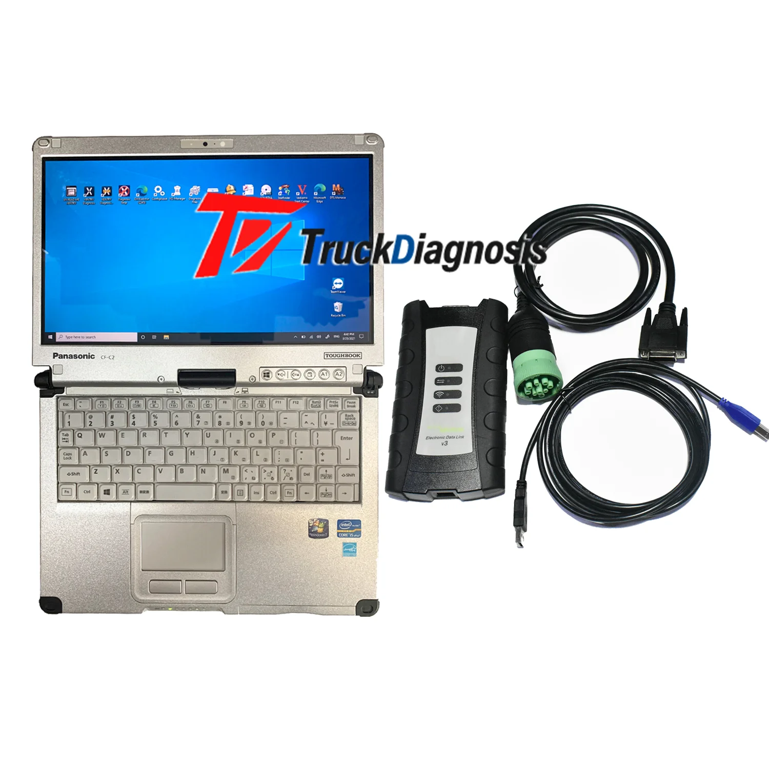 

EDL V3 Electronic Data Link EDL V3 Adapter Construction Agriculture Diagnostic Tool Scanner Replace Edl V2