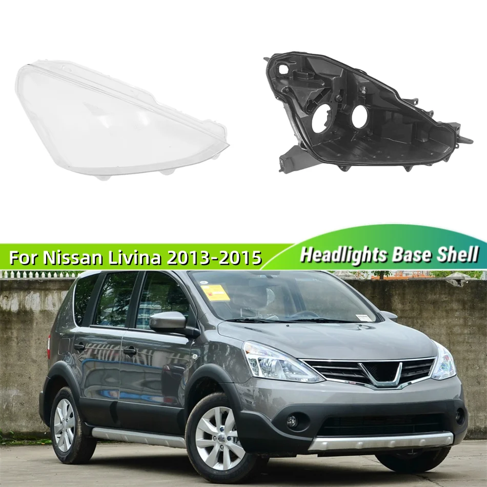 For Nissan Livina 2013 2014 2015 Vehicle Accessories Car Base Head Lamp Shell Headlight Back Housing Holder Headlamp Lamp Cover