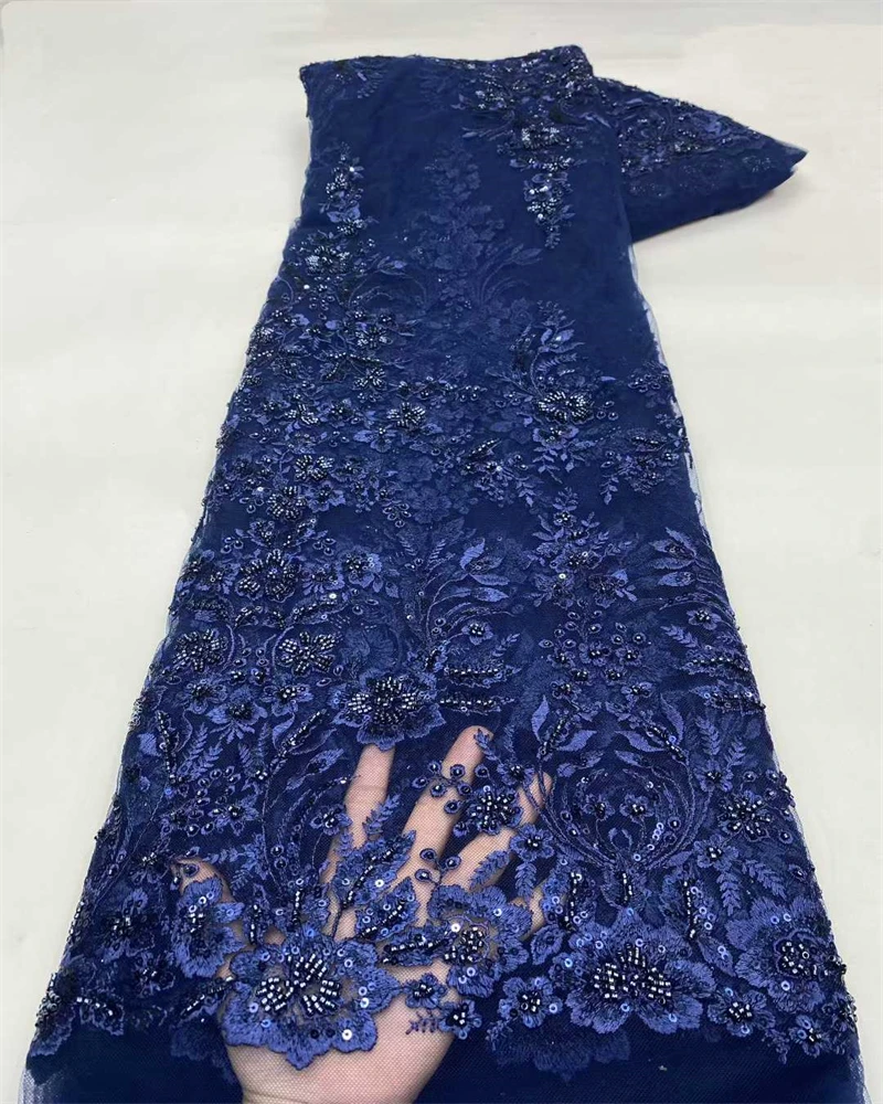 チュールレース アフリカレース生地 2025年 高品質 刺繍レース生地 ウェディングドレス縫製用