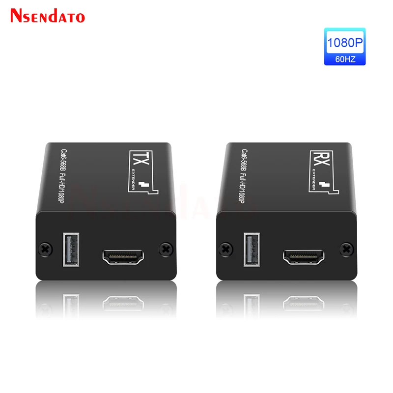 USB Extender KVM HDMI RJ45 1080P 30M HDMI KVM USB Extender over Cat6 LAN Network HDMI Extender For keyboard mouse switch TV PC