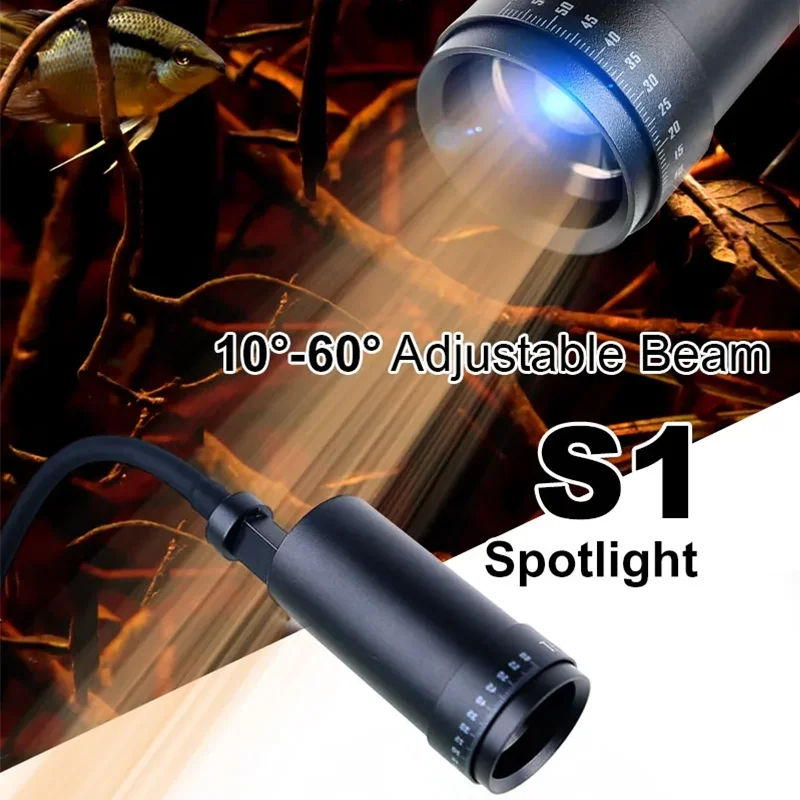 

Zetlight S1 Zoom Lens Aquarium Light South America Scenery 9W Water Plant Native Stream Lamp WiFi APP control for fish tank