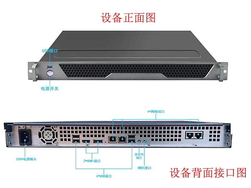 1U48 edge computing server 60 + algorithm monitoring face vehicle recognition