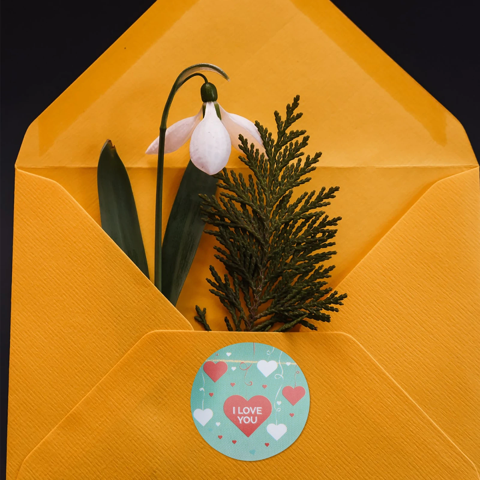 

2 рулона украшения, наклейки на день Святого Валентина, милая мультяшная этикетка с любовью, красочная