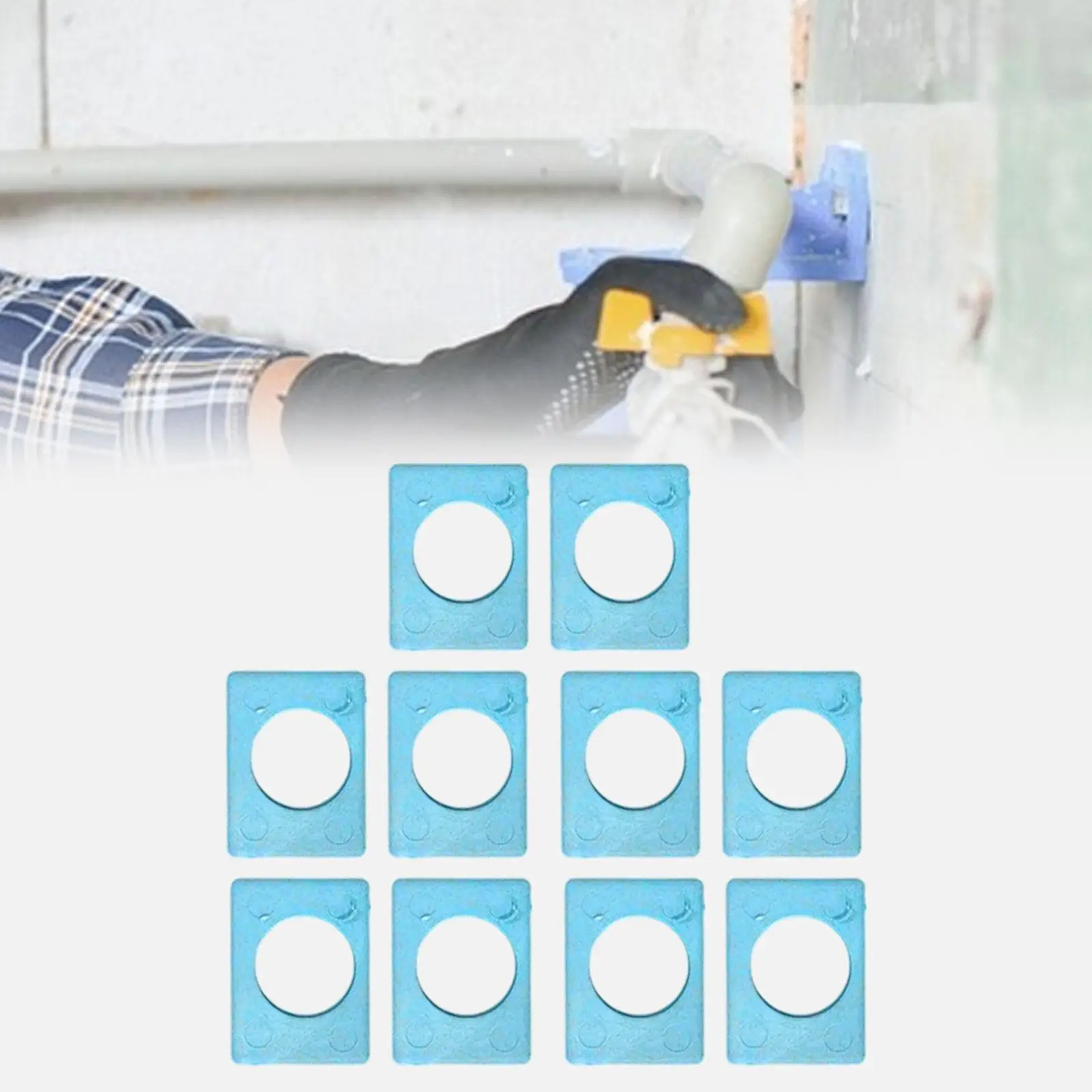 

10Pcs Clamp Washers Non Slip Multifunctional Sturdy Assortment Plumbing Kit