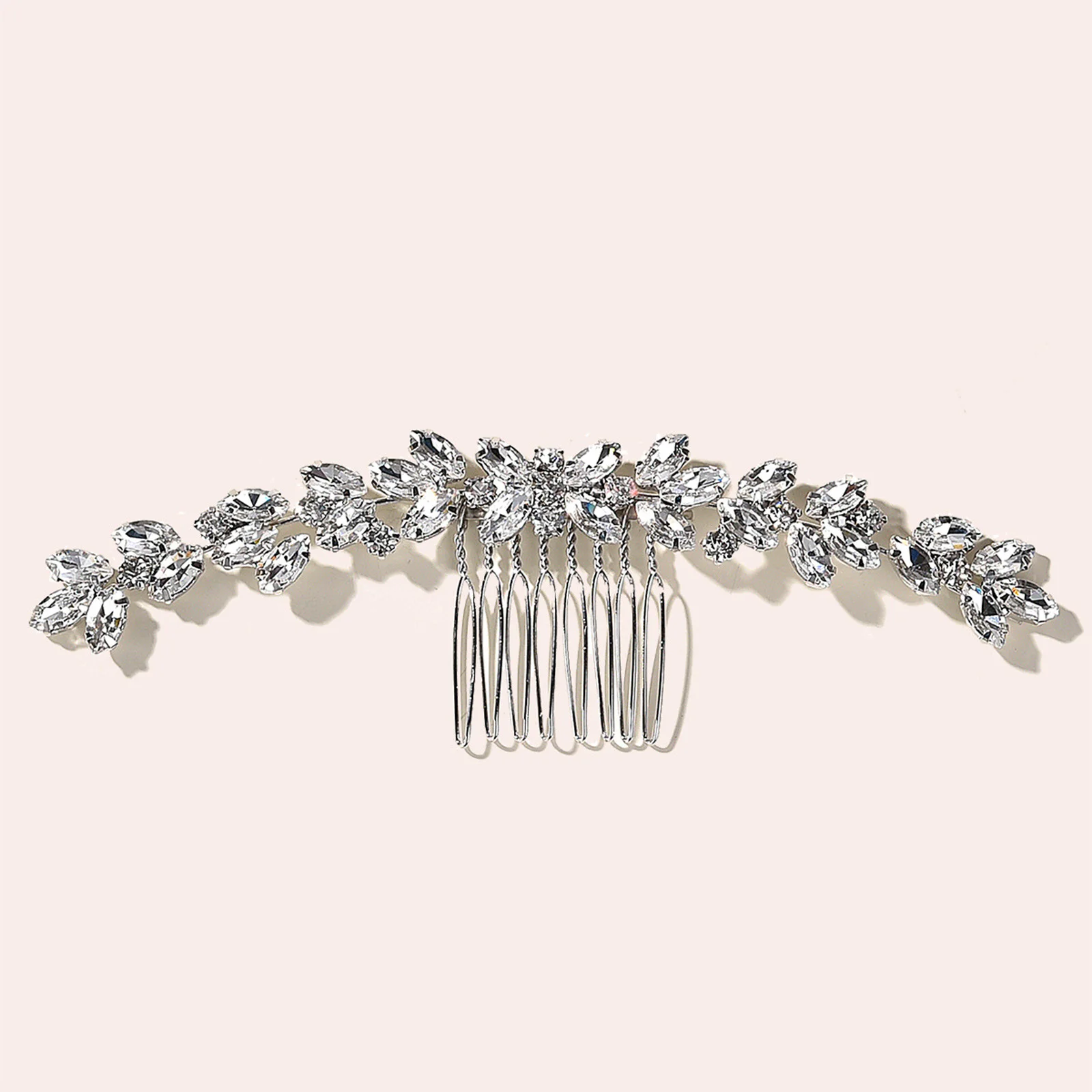 Wedding Hair Combs Hairpins Clips for Bride Women Girls Hair Jewelry Accessories Bling Rhinestone Headpiece Hair Styling Jewelry