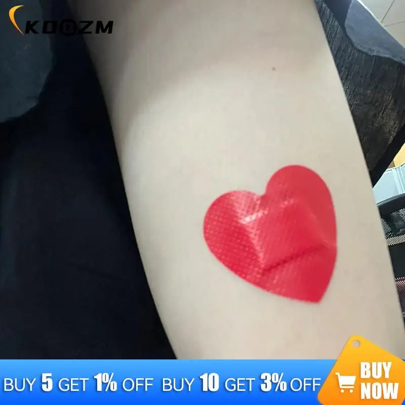 10Pcs Pad Hydrocolloid Dressing Heart Shaped Bandage Heart-shaped Self-adhesive Wound Patches First Aid Gauze