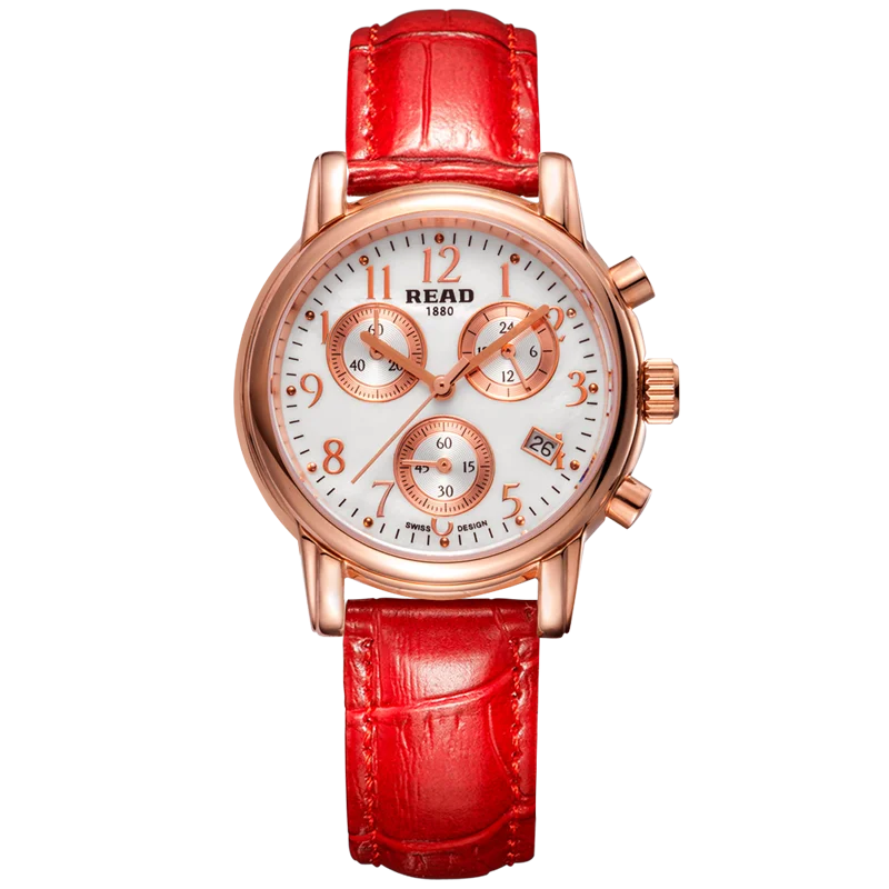 READ Ladies Chronograph Quartz Watch | Functional Sub‑dial Wristwatch | Sapphire Glass, 30M Daily Water Resistant