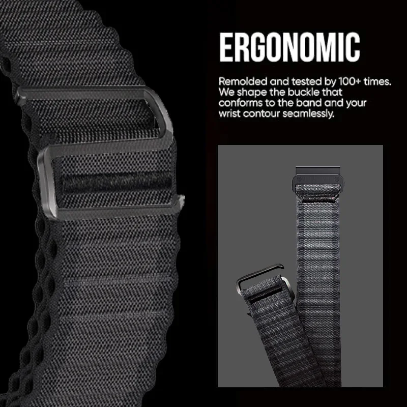 QuickFit 22mm 26mm Woven Nylon Band For Garmin Fenix E 8 47mm 51mm 7 7X 6 6X 5 5X Plus/Enduro 3/Epix Pro Gen 2 Strap Bracelet