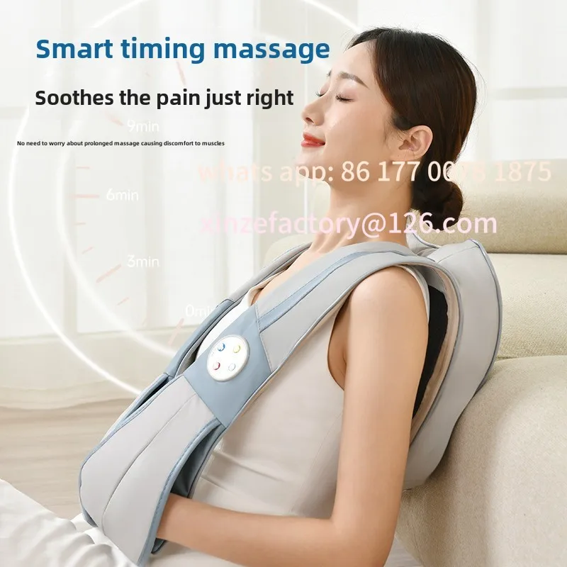 Customizable Shoulder and neck massager Household electric massage shawl Multifunctional whole body beating back Cervical