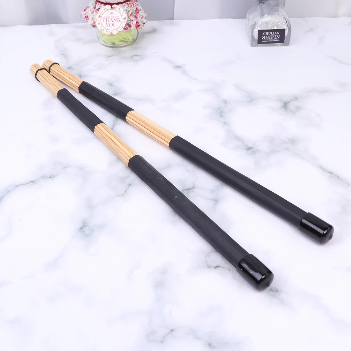 

Wooden Drumstick Rubber H Durable Percussion Instruments Accessories Bamboo Rods Child Musical Parts Lightweight Practical