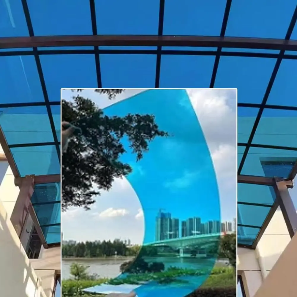 UV-Protected Clear Polycarbonate Roofing for Greenhouse Replacement, Easy to Cut