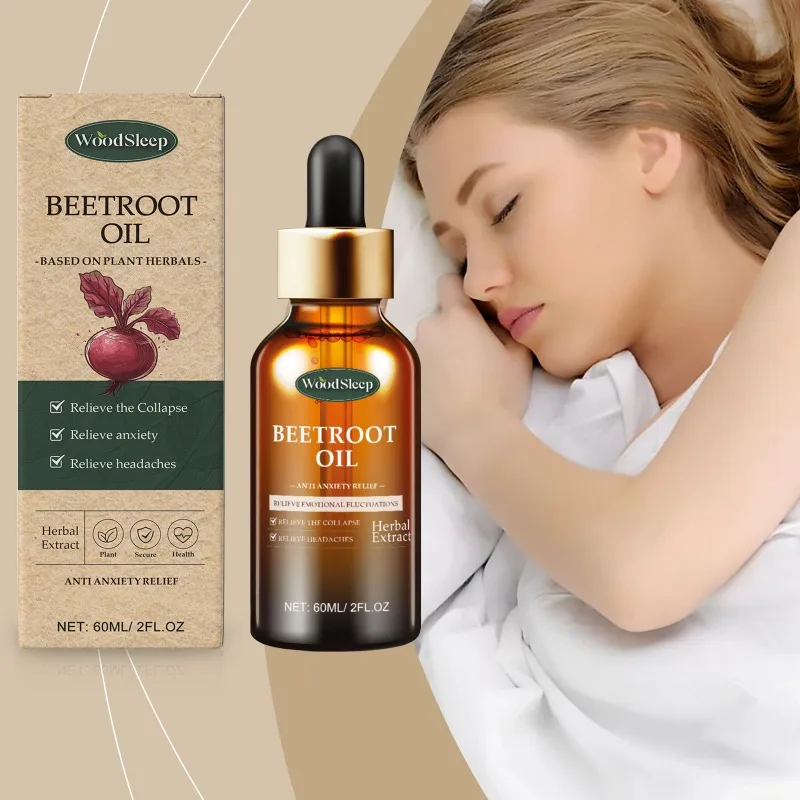 60ml Beetroot Sleep Essential Oil Daily Massage Relaxing Hydrating Moisturizing Comfortable Body Oil Calming Before Bed Care