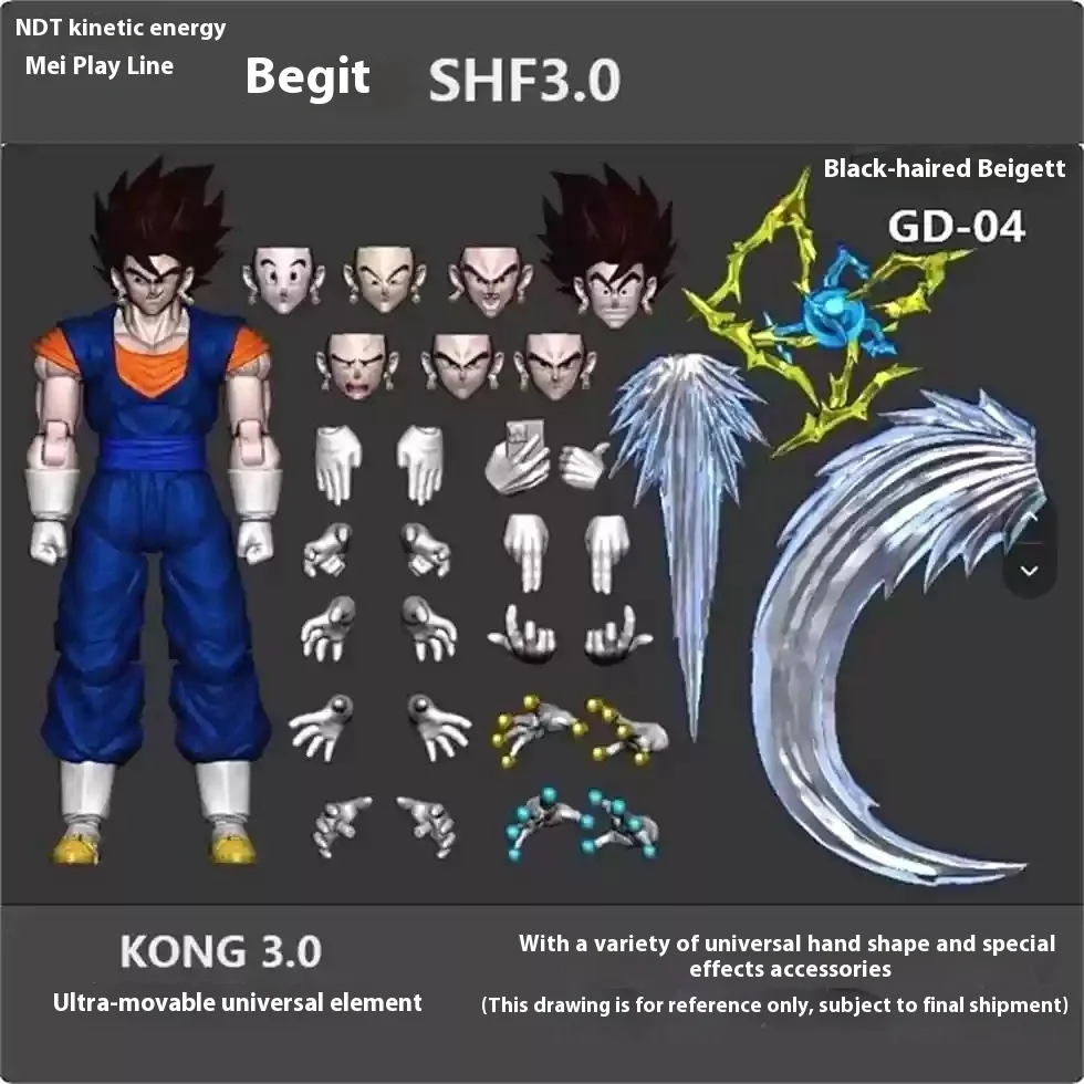 Dragon Ball Super Saiyan Ssj Vegetto Son Goku & Vegeta Son Gohan Trunks Action Figures - Anime Collectible Models By Oc Toys Toy