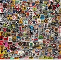 200 sztuk wodoodpornych naklejek