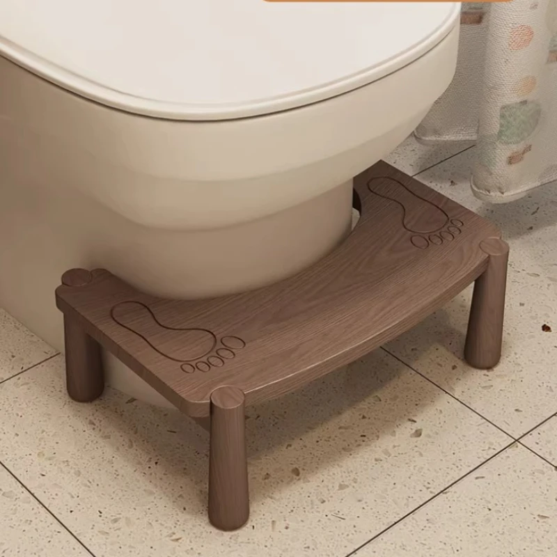 

Табурет-подставка для унитаза из массива дерева, нескользящий, для взрослых и всей семьи, улучшает положение при использовании унитаза, с противоскользящим дизайном, для дома