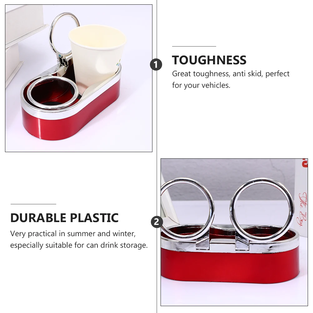 

Car Cup Holder Bottle Rack Stand Support Universal Plastic Lightweight Portable Storage Solution Drink Container