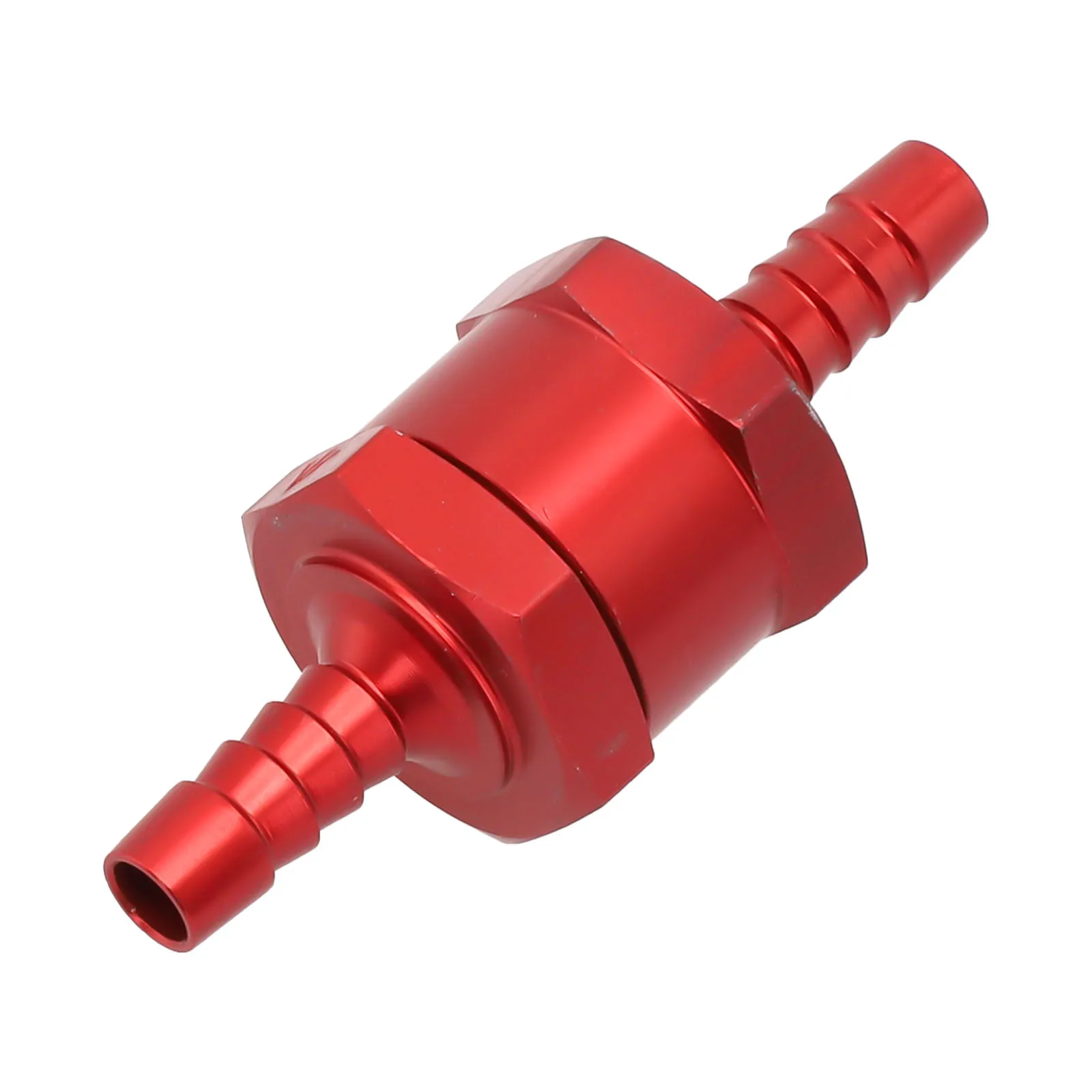 Aluminum Alloy Fuel Non Return Check Valve Red Unidirectional Package Content Fit For Carburettor And Low Pressure Fuel Systems