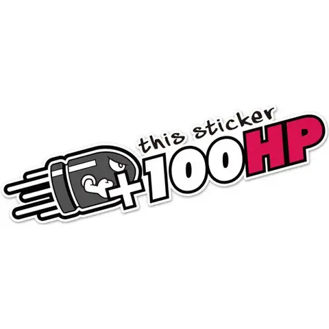 자동차 스티커 크리 에이 티브 플러스 마력 바디 스티커 + 100HP 혈액 흠집 장식 스티커 가득