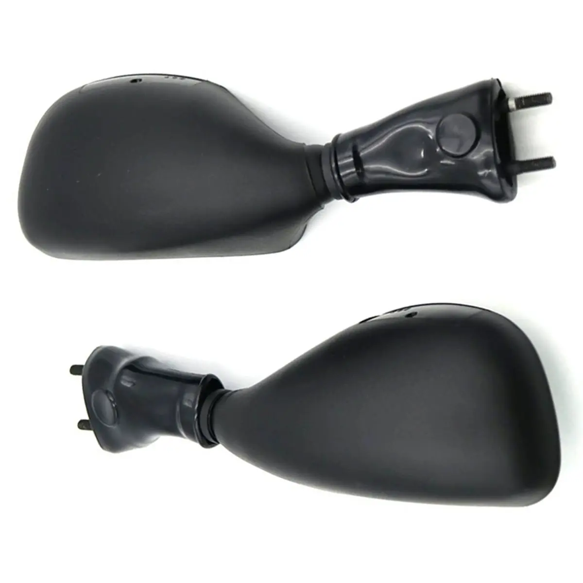 #68T Motorcycle Pair Side Rear View Mirrors for Kawasaki Ninja,rearview mirror,(Black)