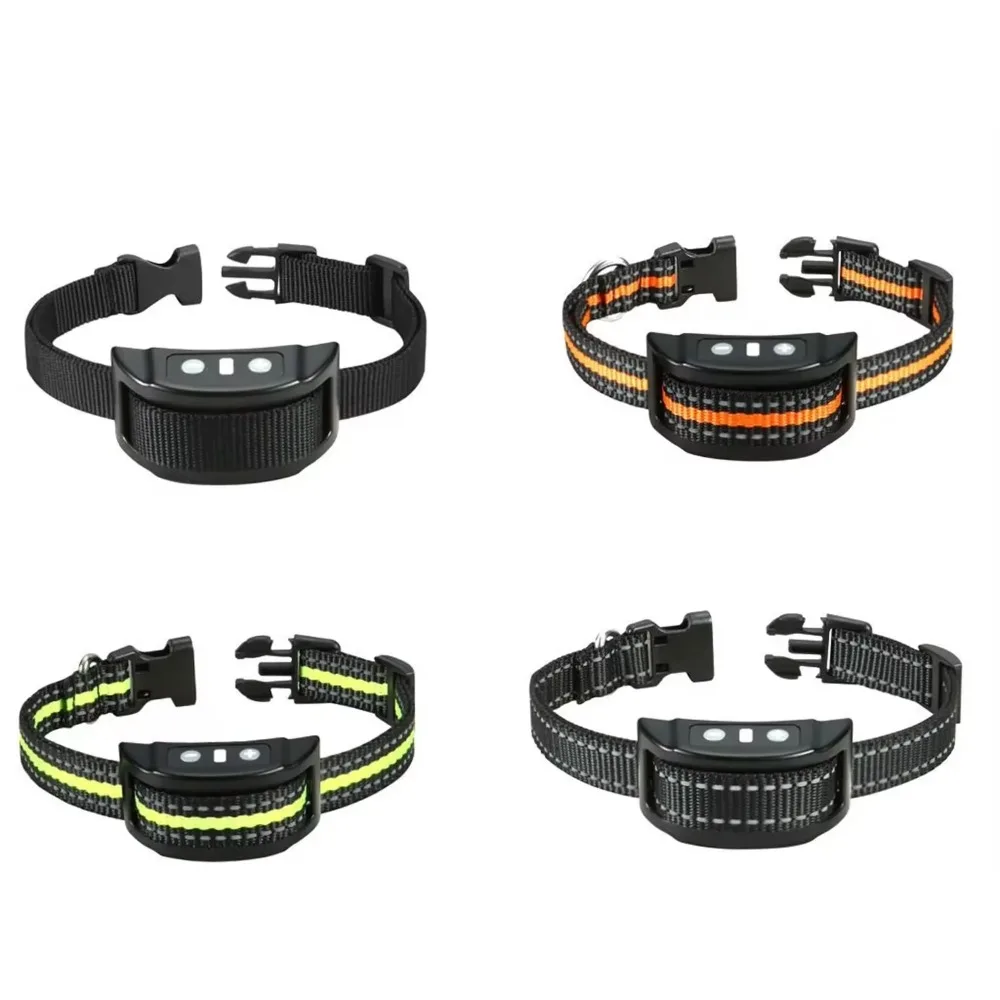 Electric Dogs Training Collar Automatic Dog Anti Barking Device  USB Chargeable Stop Barking Vibration Anti Bark Devices