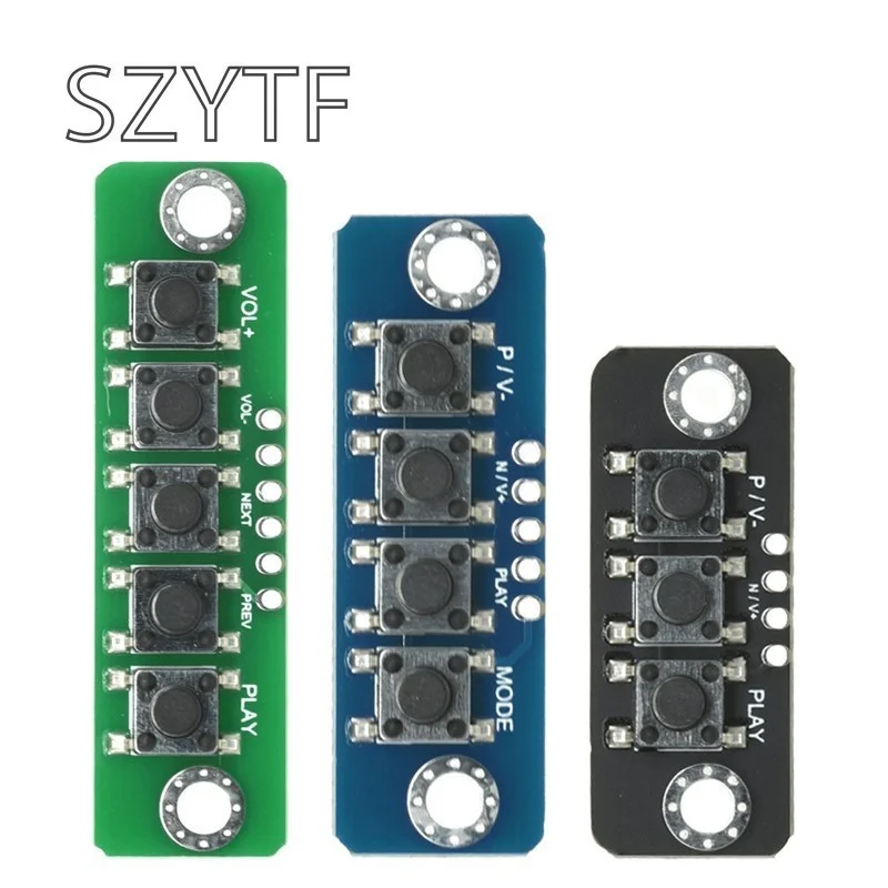 3/4/5 Bit Independent Button Module MCU External Button Module Micro Switch Button Board Bluetooth-compatible Power Amplifier