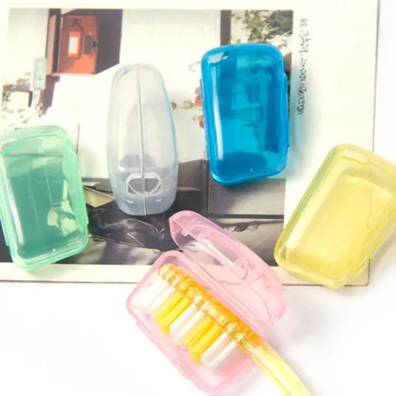 5Pcs/set Portable Toothbrush Cover Holder Health Germproof Toothbrushes Protector Travel Hiking Camping Brush Cap Case