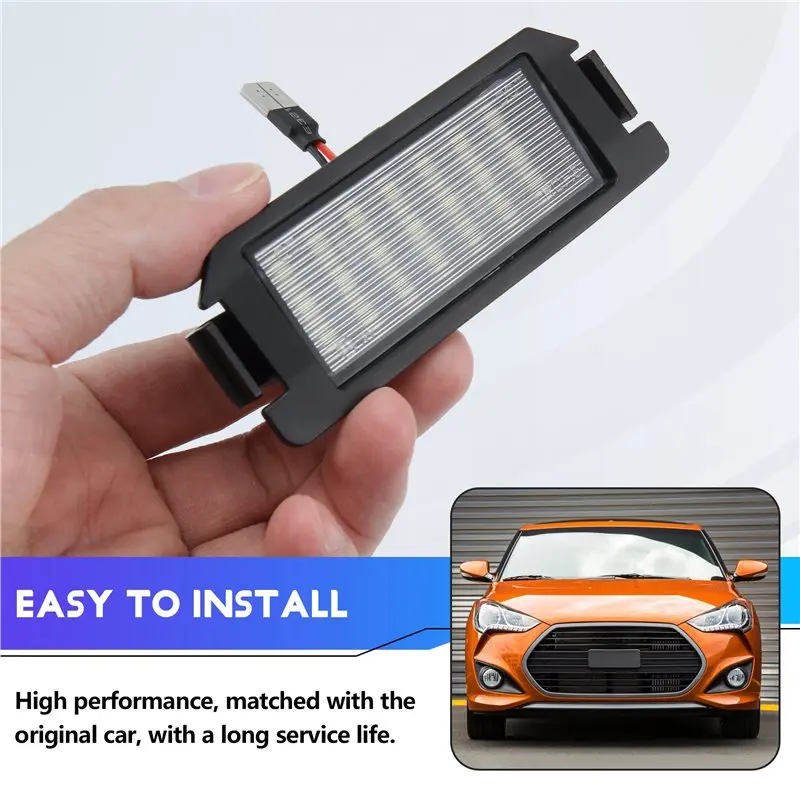 Firmly Car License Plate Light For Veloster Genesis Coupe For Kia Soul/EV- Part Numbers 925012L500, 925022L500