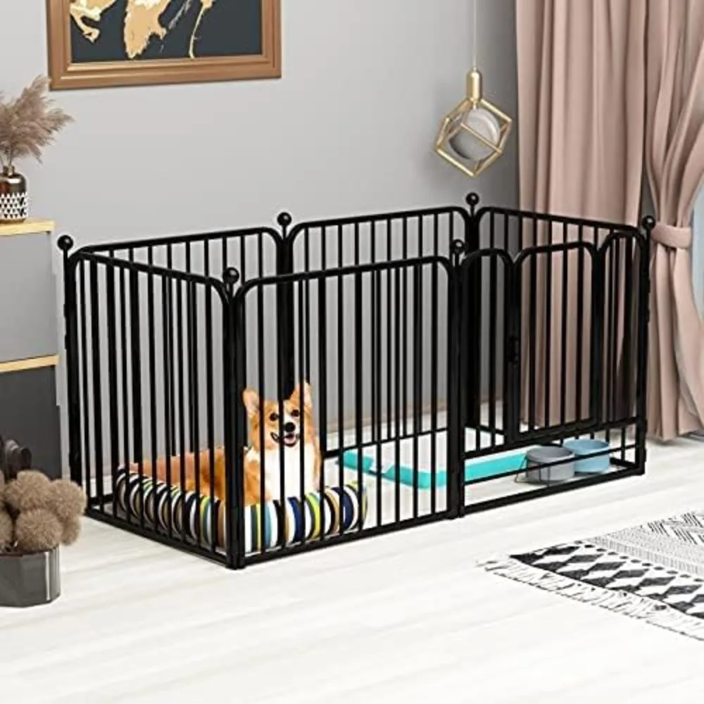 

Dog Panel Pet Playpen Pen Bunny Fence Indoor Outdoor Fence Playpen Heavy Duty Exercise Pen Dog Crate Cage Kennel