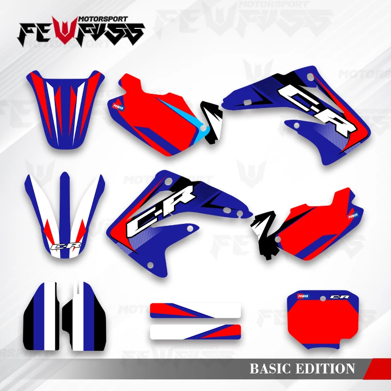 

Fewfuss Graphics Decals Stickers Motorcycle Background Custom For HONDA 20003 2004 2005 2006 2007 2008-2012 CR85 002