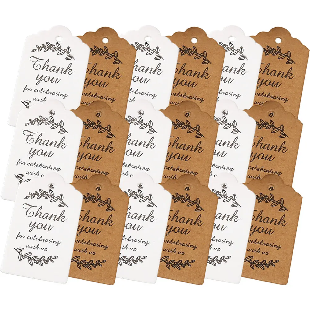 200 pcs Gift Card Tags Paper – Lightweight Portable for Gifts, Party Decor, Thank You Labels, Gift Wrap
