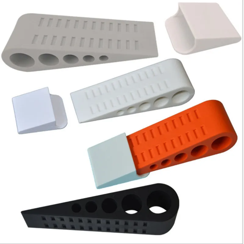 1pc Portable Safe Stopper Environmental Rubber Heavy Duty Extra Large Wide Door Wedge Floor Home Protector Stops Stoppers