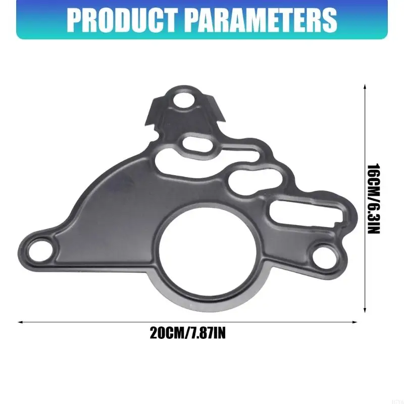 Vacuum Pump Gasket Metal Stamped Opening Layout, Single Piece Pump Mounting Seal for Fuel Pump Repair and Routine D7YA