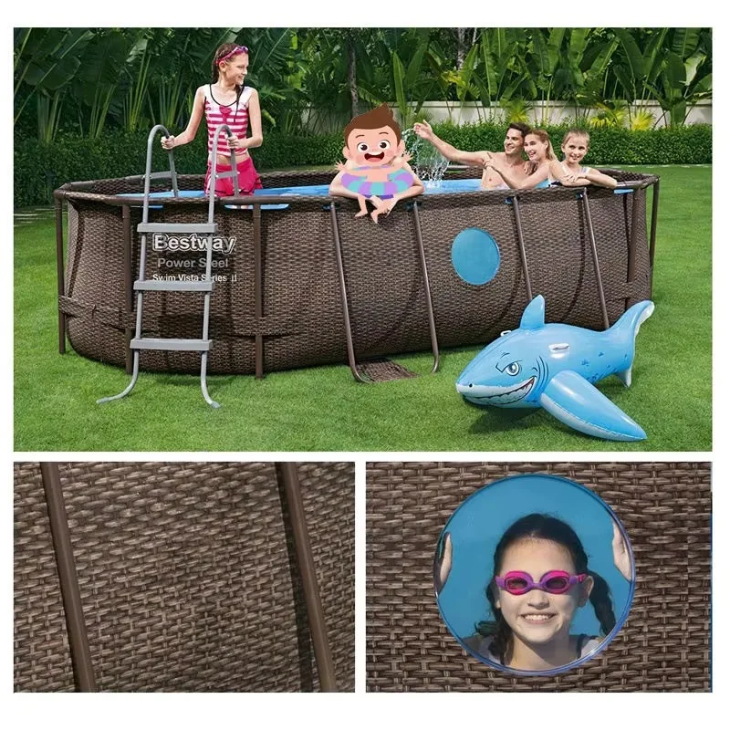 FL Customized Hot Selling PVC Material  Power Steel Rectangular Bracket Swimming Pool