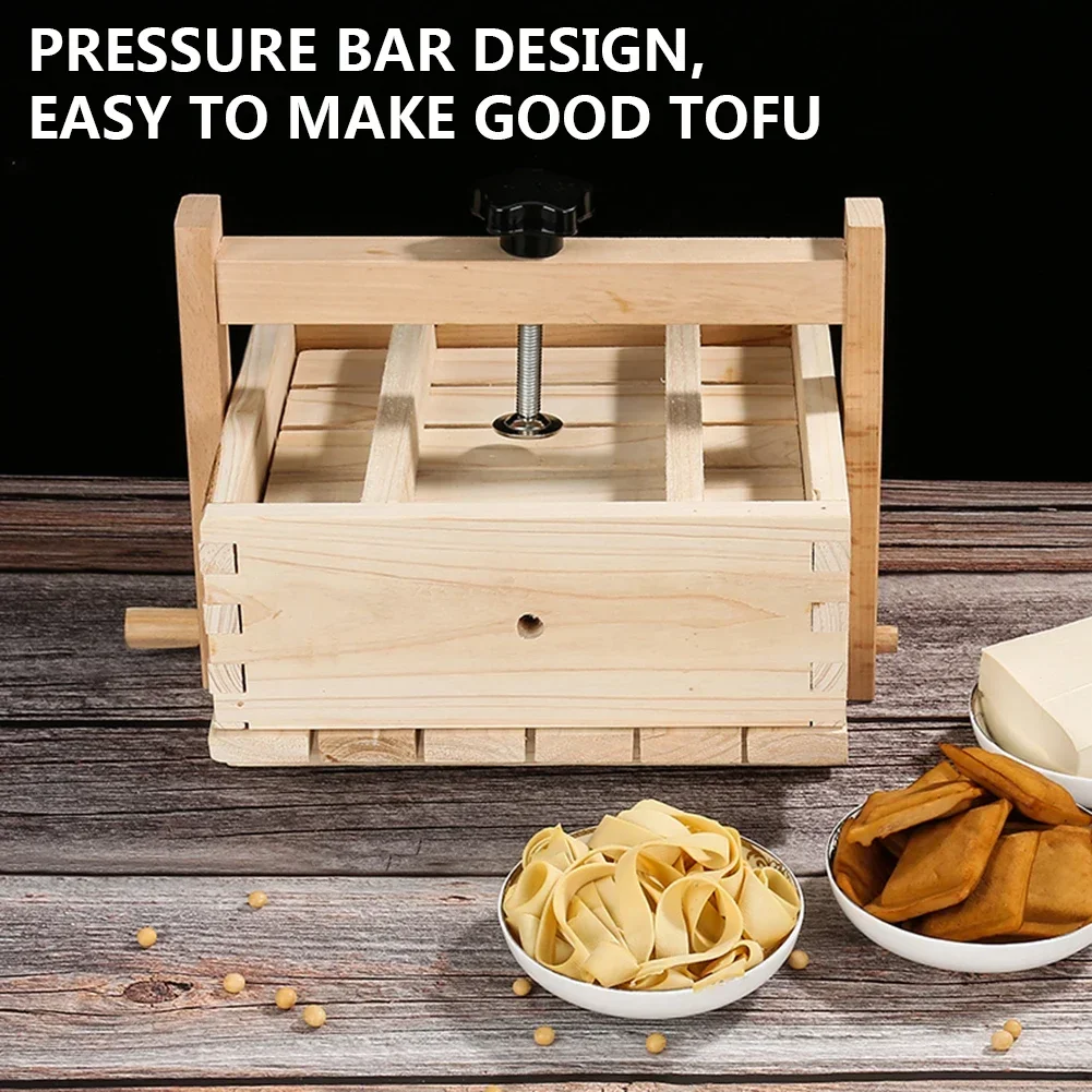 Máquina casera para hacer queso y tofu, máquina de prensado de tela con tres telas de queso para hacer marco de molde de tofu