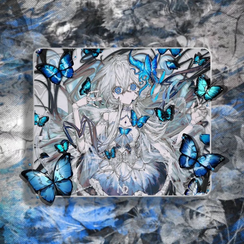 Nemvira Skeleton Butterfly Mouse Pad Neutral Smoothness Mousepad Be Non-Slip Soft Rubber Base Moisture Proof PC Accessories Gift
