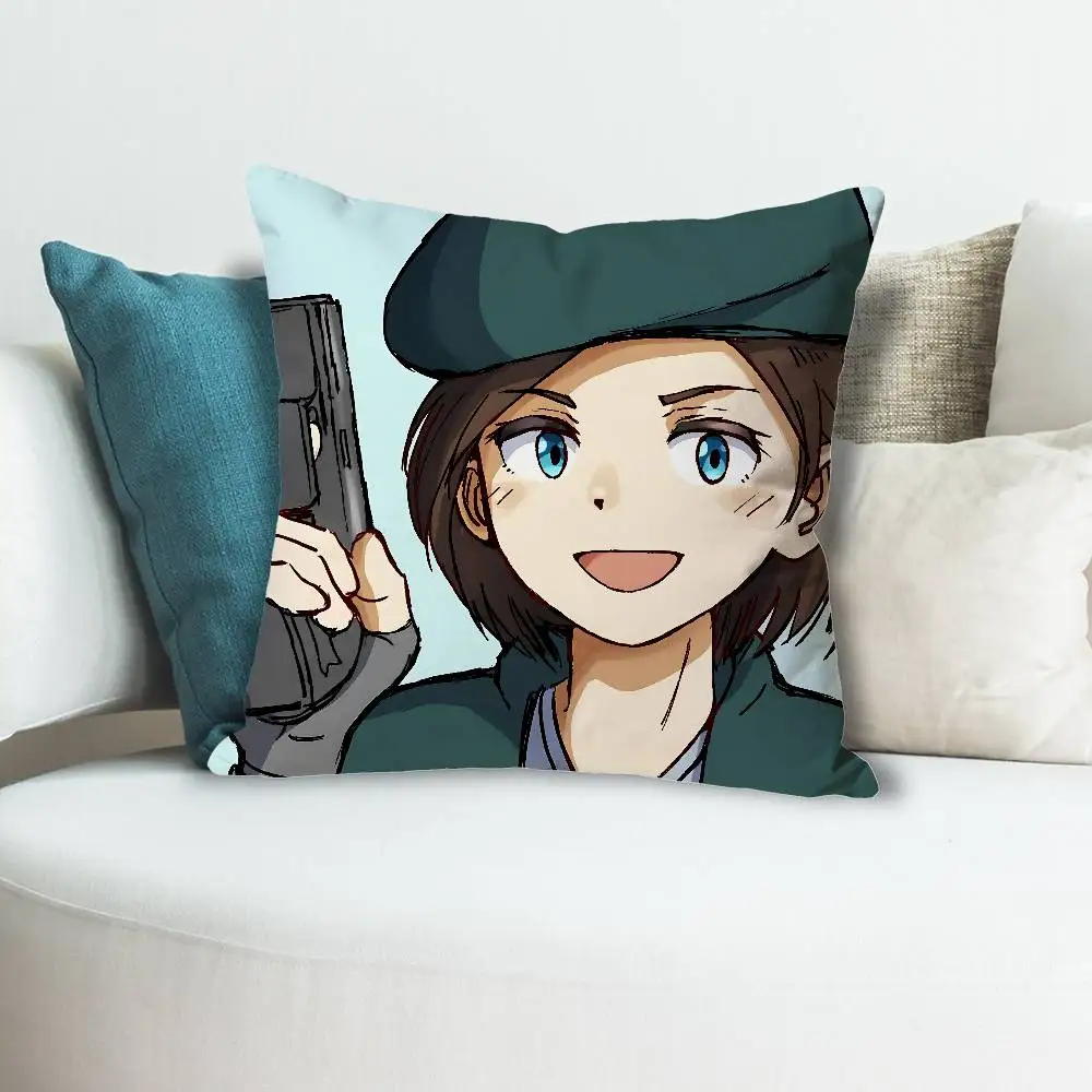Jill Valentine R-Resident E-Evil Throw Pillow Case Decoration Bed Custom Square Pillowcase Pad Cover