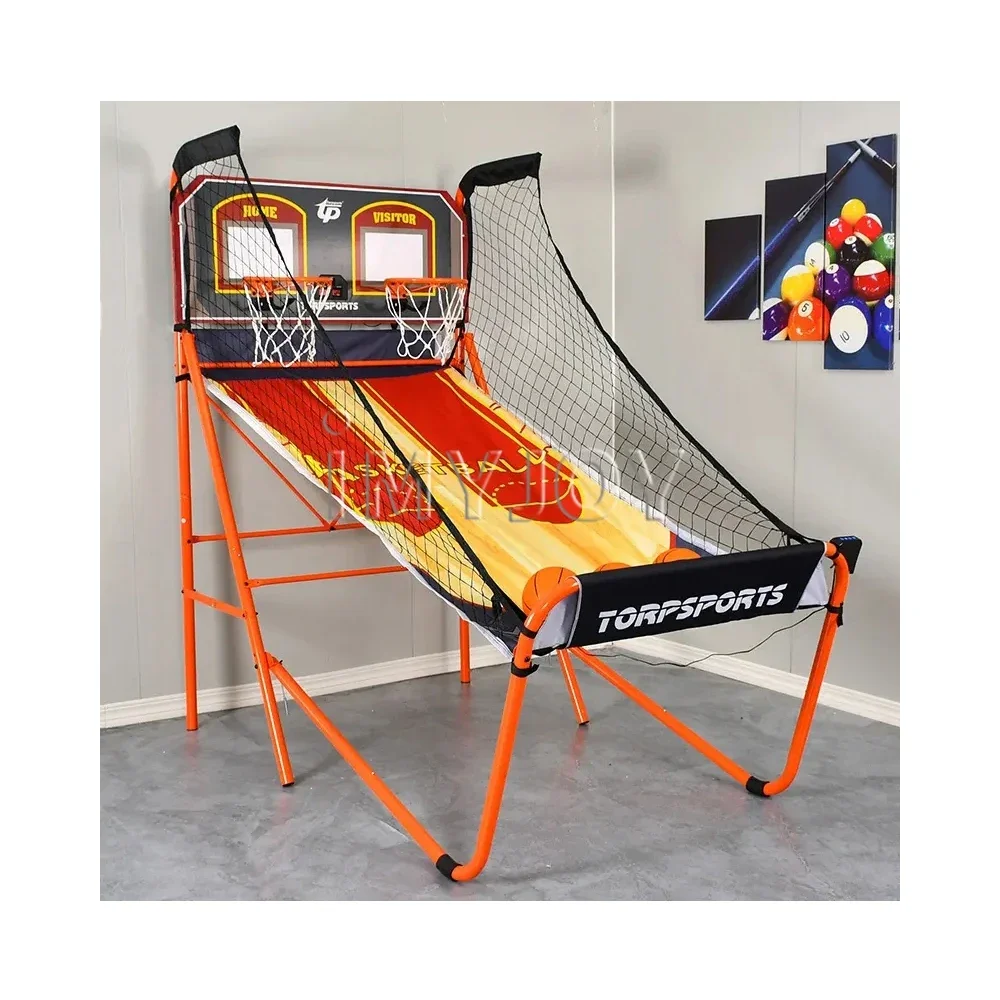 Indoor outdoor amusement children's park electric coin operated arcade shooting trainer game basketball machine