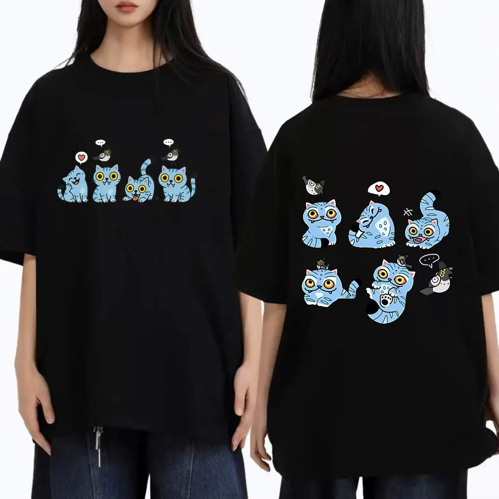 

Movie KPop Demon Hunters T-shirt Cute Derpy Tiger Print T Shirts Summer Men Women Clothing Casual Tshirt Male Vintage Streetwear