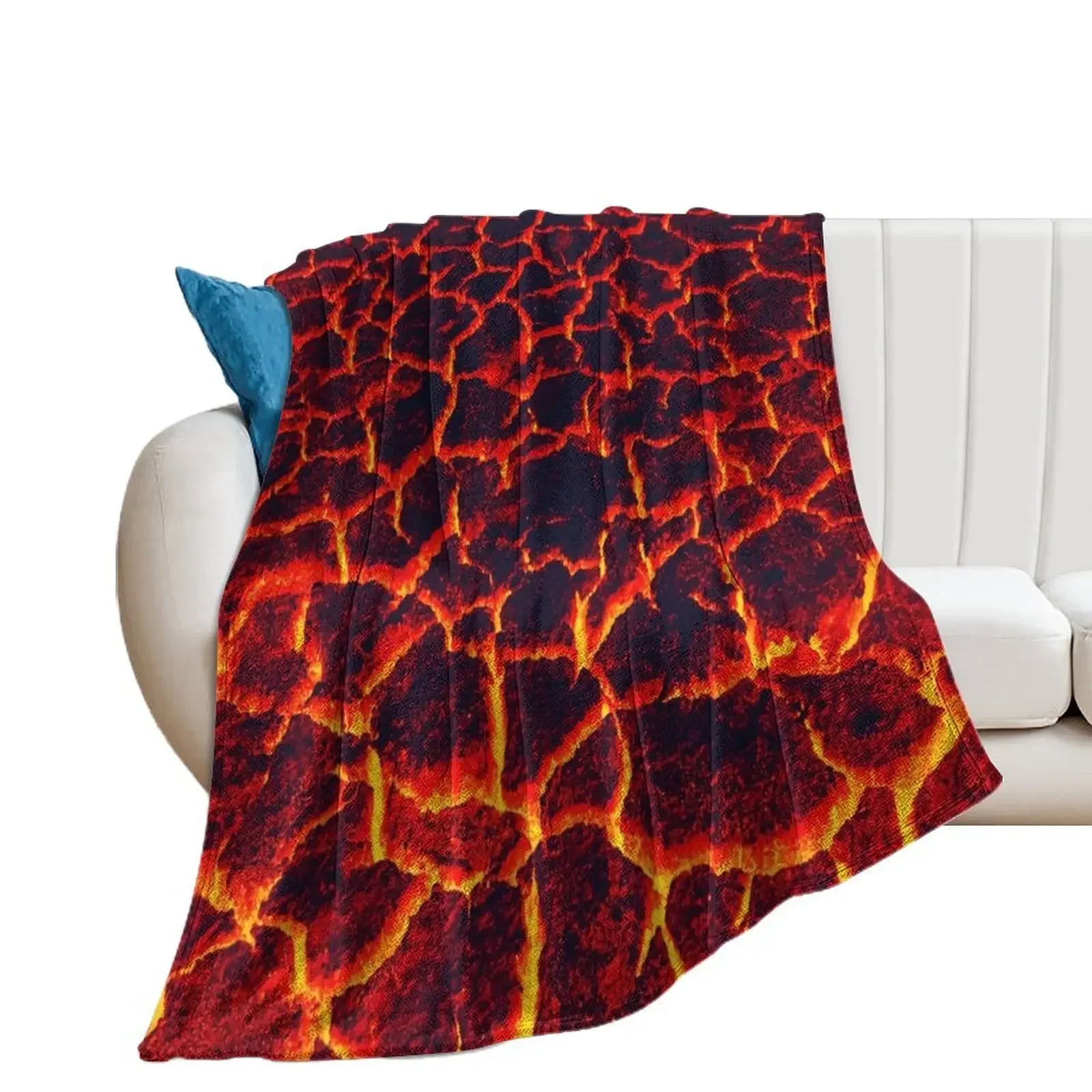 

active lava Throw Blanket valentine gift ideas Soft Plaid Comforter Single Blankets