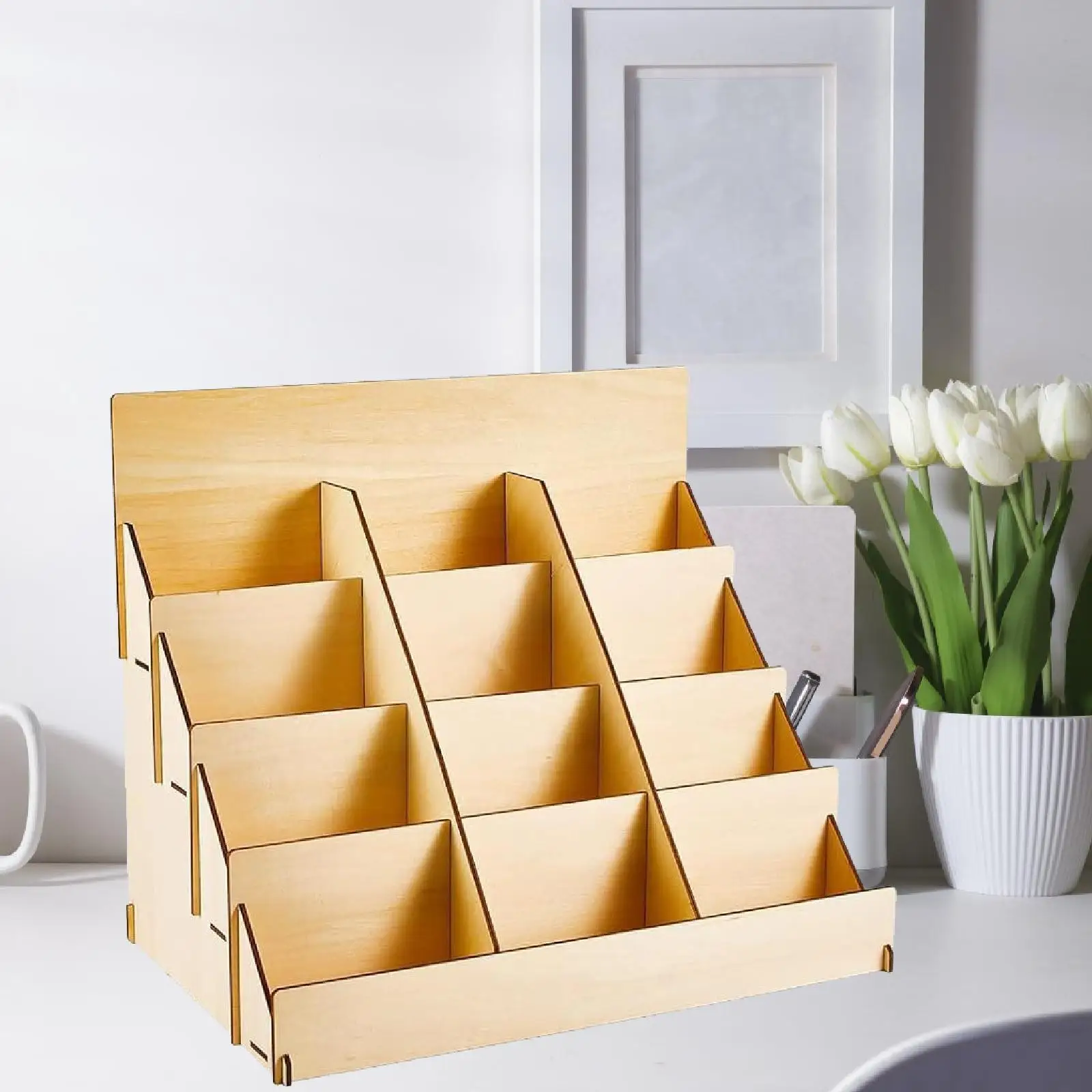 Greeting Card Display Stand 4 Tier Sports Cards Stand for Sticker Retail