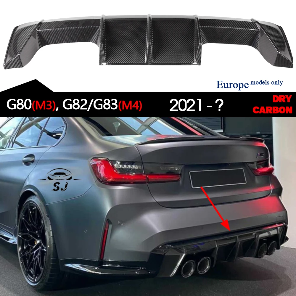 

Prepreg Autoclave Aerodynamic Dry Carbon Fiber Rear Bumper Diffuser for BMW M3 M4 G80 G82 G83 2021 -  (Europe Models Only)